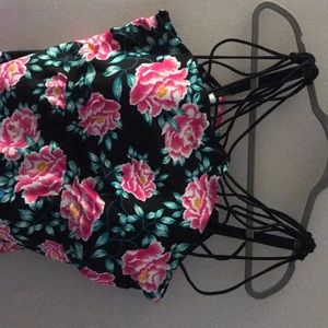 Floral Tankini Swim Top